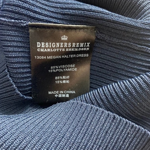 Designer’s Remix Charlotte Eskildsen Halter Dress - Picture 7 of 7